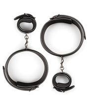 Load image into Gallery viewer, Easy Toys Thigh &amp; Wrist Cuff Set - Black