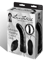 Load image into Gallery viewer, Lux Fetish 6" Inflatable Vibrating Curved Dildo