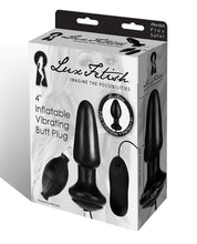 Load image into Gallery viewer, Lux Fetish 4" Inflatable Vibrating Butt Plug