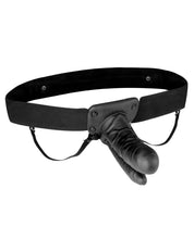 Load image into Gallery viewer, Lux Fetish Unisex Vibrating Hollow Double Penetration Strap On Dildo