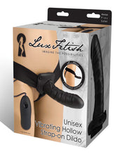 Load image into Gallery viewer, Lux Fetish Unisex Vibrating Hollow Strap On Dildo