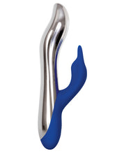 Load image into Gallery viewer, Evolved Bunny Bright Light Up Metallic Vibrator - Dark Blue