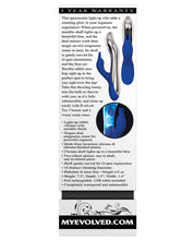 Load image into Gallery viewer, Evolved Bunny Bright Light Up Metallic Vibrator - Dark Blue