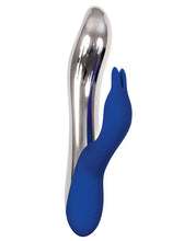 Load image into Gallery viewer, Evolved Bunny Bright Light Up Metallic Vibrator - Dark Blue