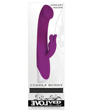 Load image into Gallery viewer, Evolved Dual Stim Rechargable Cuddle Bunny - Purple