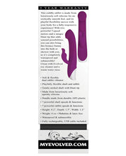 Load image into Gallery viewer, Evolved Dual Stim Rechargable Cuddle Bunny - Purple