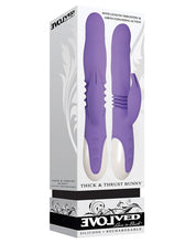 Load image into Gallery viewer, Evolved Thick &amp; Thrust Bunny Dual Stim Rechargeable - Purple