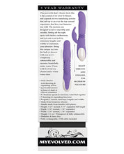 Load image into Gallery viewer, Evolved Thick &amp; Thrust Bunny Dual Stim Rechargeable - Purple