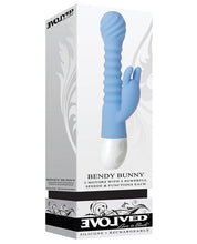 Load image into Gallery viewer, Evolved Bendy Bunny Dual Stim Rechargeable - Powder Blue