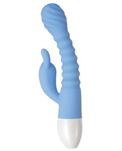Load image into Gallery viewer, Evolved Bendy Bunny Dual Stim Rechargeable - Powder Blue