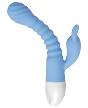 Load image into Gallery viewer, Evolved Bendy Bunny Dual Stim Rechargeable - Powder Blue