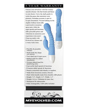 Load image into Gallery viewer, Evolved Bendy Bunny Dual Stim Rechargeable - Powder Blue