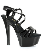 Load image into Gallery viewer, Ellie Shoes Dreamer 6" Stiletto W-2" Platform Black Seven