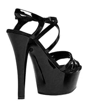Load image into Gallery viewer, Ellie Shoes Dreamer 6" Stiletto W-2" Platform Black Seven