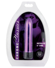 Load image into Gallery viewer, Erotic Toy Company Chrome Classics  5" Vibe - Purple