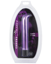 Load image into Gallery viewer, Erotic Toy Company Chrome Classics 7" G Spot Vibe - Purple