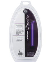 Load image into Gallery viewer, Erotic Toy Company Chrome Classics 7" G Spot Vibe - Purple