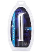 Load image into Gallery viewer, Erotic Toy Company Chrome Classics  7" G Spot Vibe - Silver