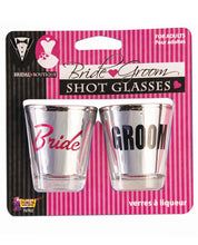 Load image into Gallery viewer, Bridal Boutique Bride &amp; Groom Shot Glasses