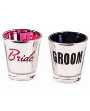 Load image into Gallery viewer, Bridal Boutique Bride &amp; Groom Shot Glasses