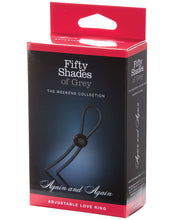Load image into Gallery viewer, Fifty Shades Of Grey Again &amp; Again Adjustable Love Ring