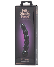 Load image into Gallery viewer, Fifty Shades Freed Its Divine Glass Beaded Dildo - Black