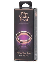 Load image into Gallery viewer, Fifty Shades Freed I Want You Now Steel Love Ring