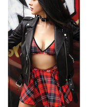 Load image into Gallery viewer, Vibes Lit Af Skirt Plaid S-m