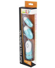Load image into Gallery viewer, Gigaluv Dual Vibra Bullets - 10 Functions Tiffany Blue
