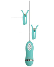 Load image into Gallery viewer, Gigaluv Vibro Clamps - 10 Functions Tiffany Blue