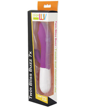 Load image into Gallery viewer, Gigaluv Twin Bliss Buzz - 7 Functions Purple