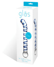 Load image into Gallery viewer, Glas Mr. Swirly 6.5" G-spot Glass Dildo