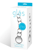 Load image into Gallery viewer, Glas 5" Curved Glass Beaded Dildo