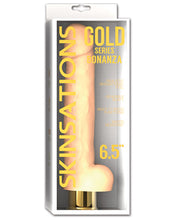 Load image into Gallery viewer, Skinsations Gold Series Bonanza 6.5" Vibrating Dildo