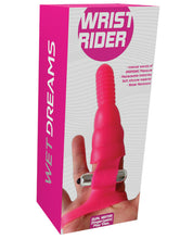Load image into Gallery viewer, Wet Dreams Wrist Rider Finger Play Sleeve W- Wrist Strap - Blue