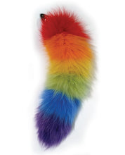 Load image into Gallery viewer, Rainbow Foxy Tail Butt Plug