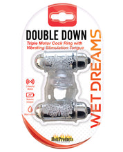 Load image into Gallery viewer, Wet Dreams Double Down Vibrating Cockring W-bullet