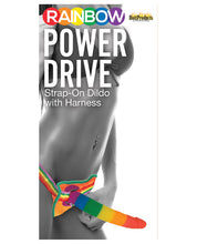 Load image into Gallery viewer, Rainbow 7" Strap On Dildo W-harness