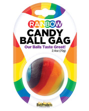 Load image into Gallery viewer, Rainbow Candy Ball Gag - Strawberry