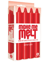 Load image into Gallery viewer, The 9's Make Me Melt Sensual Warm Drip Candles - Red Hot Pack Of 4