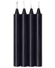 Load image into Gallery viewer, The 9's Make Me Melt Sensual Warm Drip Candles - Jet Black Pack Of 4