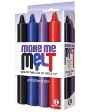 Load image into Gallery viewer, The 9's Make Me Melt Sensual Warm Drip Candles - Passion Tones Pack Of 4