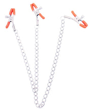 Load image into Gallery viewer, The 9's Orange Is The New Black Triple Your Pleasure Clamps &amp; Chain