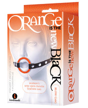 Load image into Gallery viewer, The 9's Orange Is The New Black Blow Gag Open Mouth Leather Gag