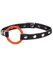 Load image into Gallery viewer, The 9's Orange Is The New Black Blow Gag Open Mouth Leather Gag