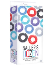 Load image into Gallery viewer, The 9's Baller's Dozen 12pc Cockring Set - Asst. Colors