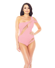 Load image into Gallery viewer, Slashed Seamless Teddy Pink O-s