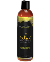 Load image into Gallery viewer, Intimate Earth Relaxing Massage Oil - 240 Ml Coconut &amp; Lemongrass