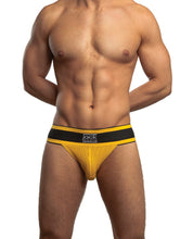Load image into Gallery viewer, Jack Adams Athletic 2.0 Jock Strap Black-yellow Sm