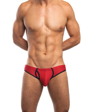 Load image into Gallery viewer, Jack Adams Fargo Low Rise Brief W-bodyflex Stretch &amp; Open Back Red-black Xl